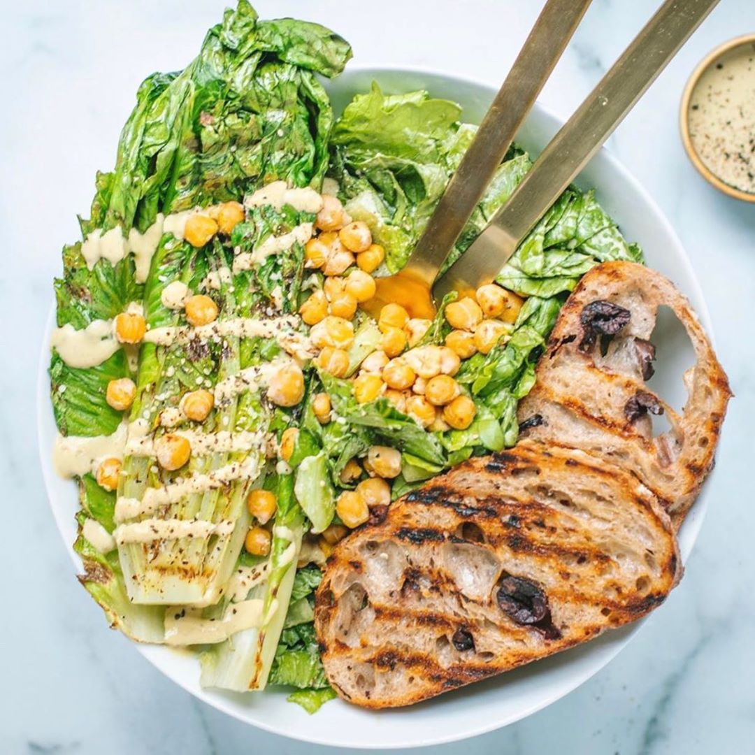Grilled Caesar Salad