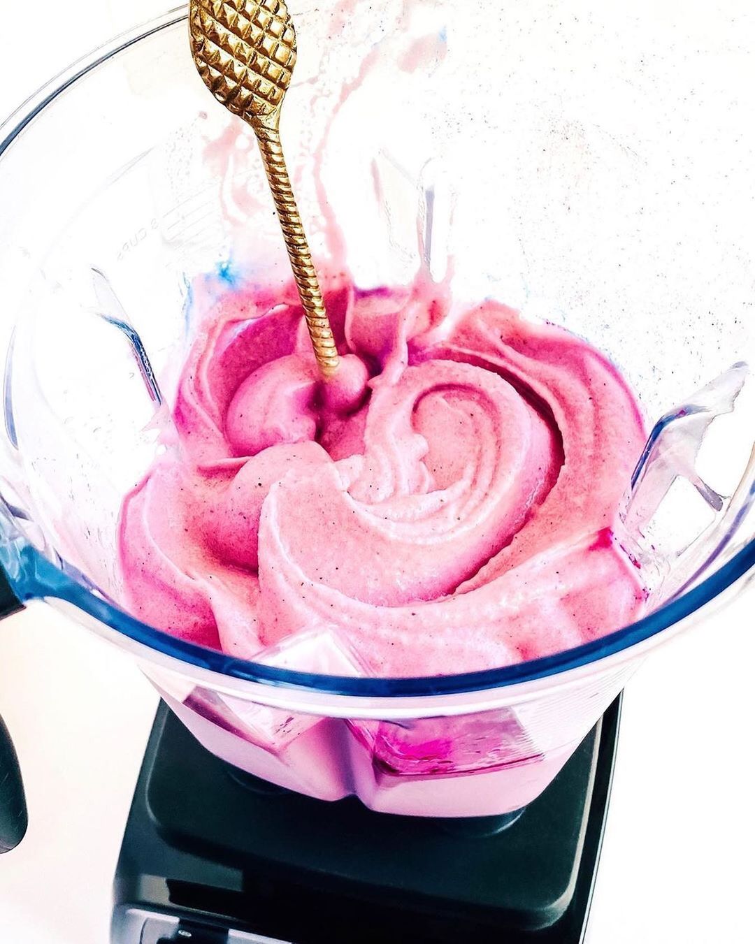 Fluffy Strawberry Pitaya Coconut Smoothie