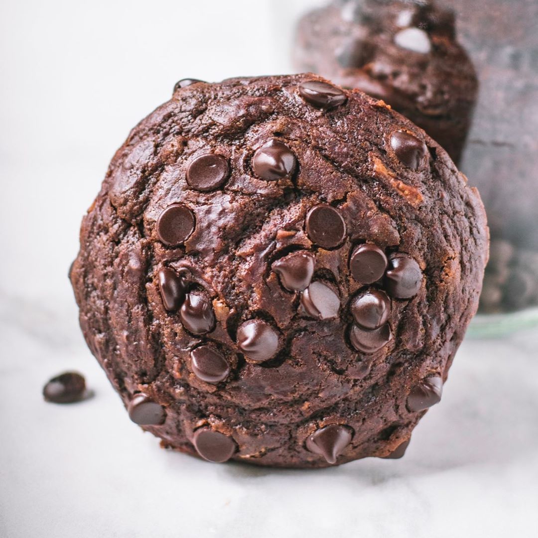 Double Chocolate Zucchini Muffins
