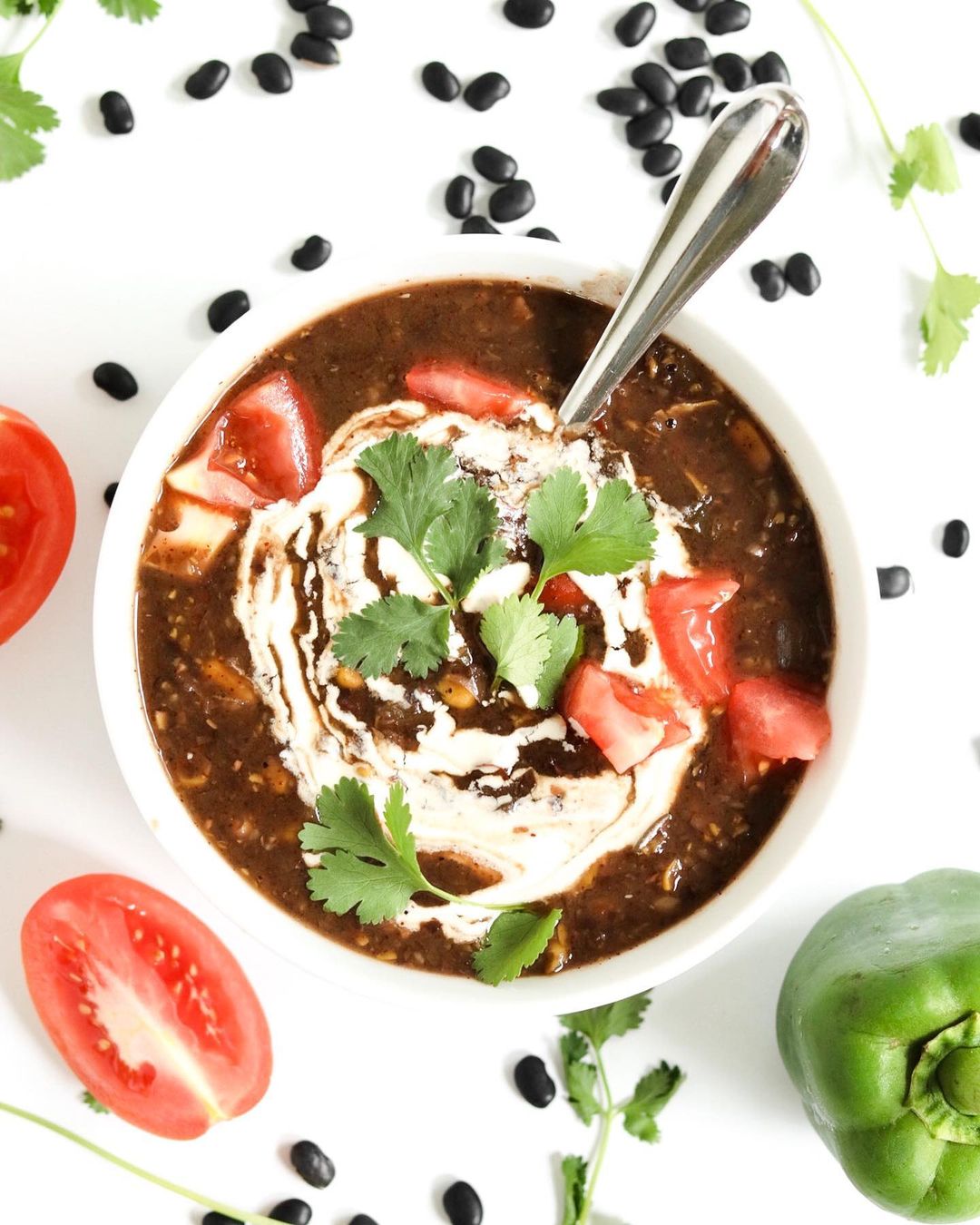 25-Minute Vegan Instant Pot Black Bean Soup