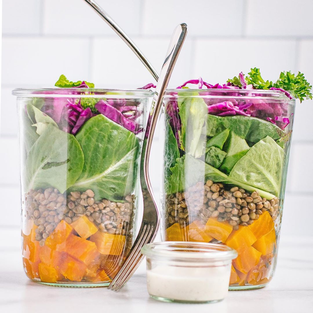 Beet and Lentil Salad with Fresh Veggies