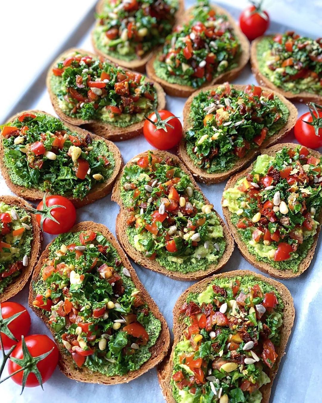 Oil Free Spinach Basil Kale Pesto