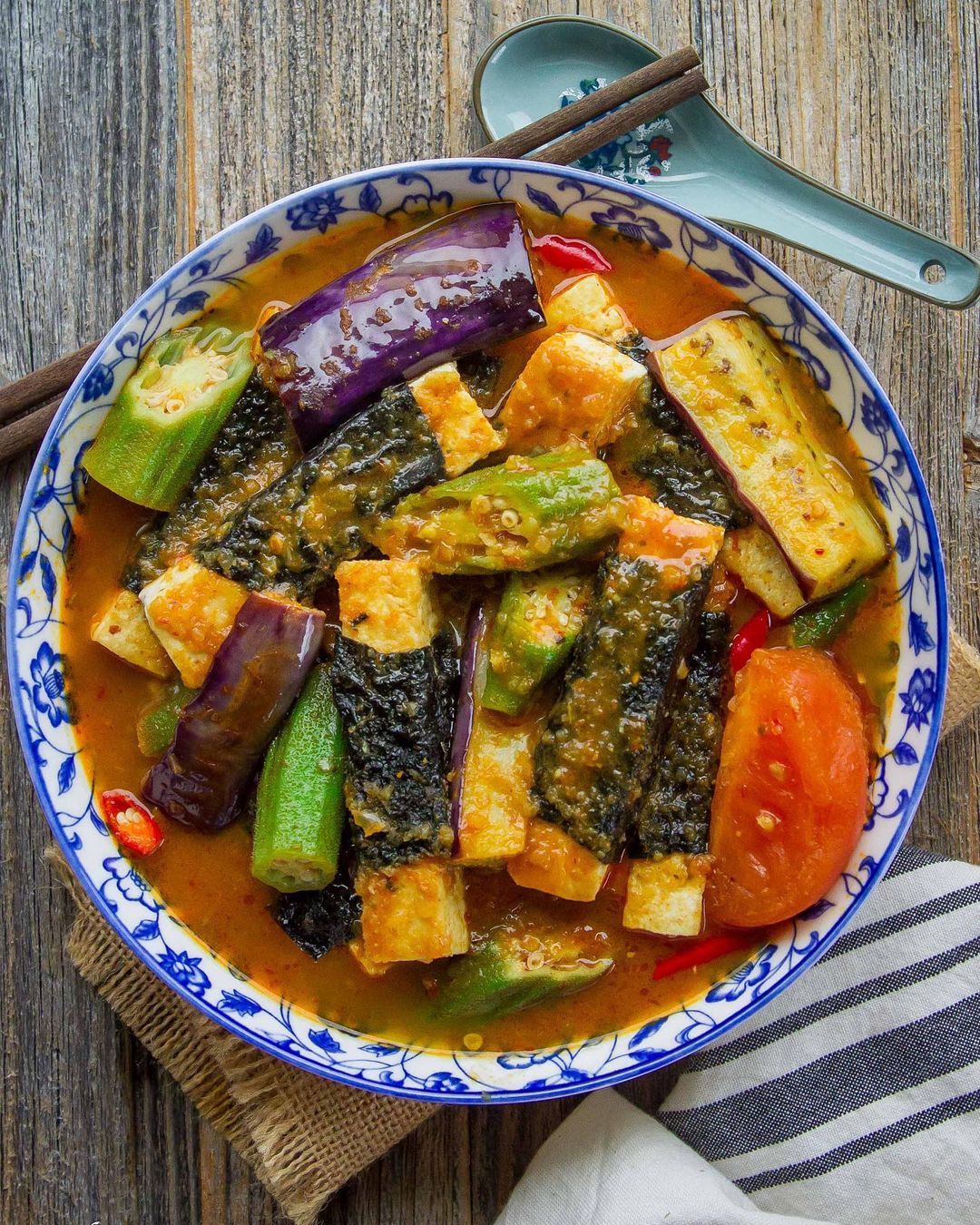 Spicy Tamarind Vegetable Medley Asam Pedas