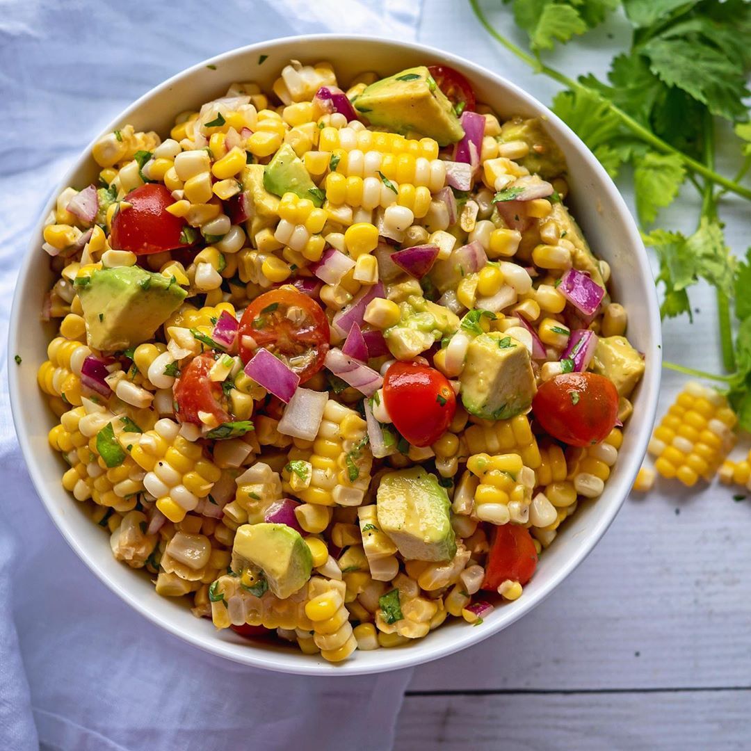 Summer Corn Salad with Miso Lemon Dressing