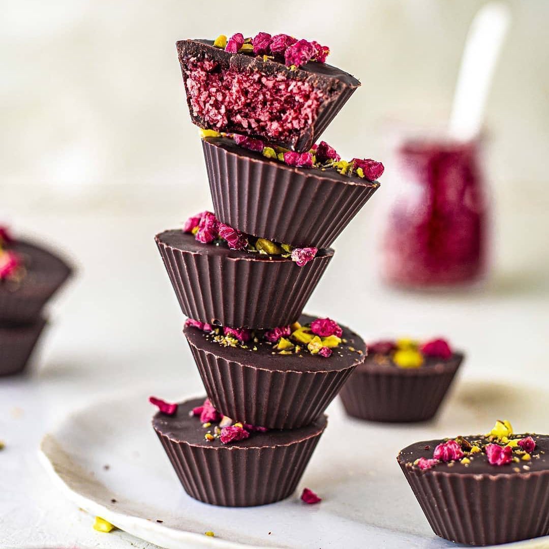 Vegan Cherry Ripe Cups