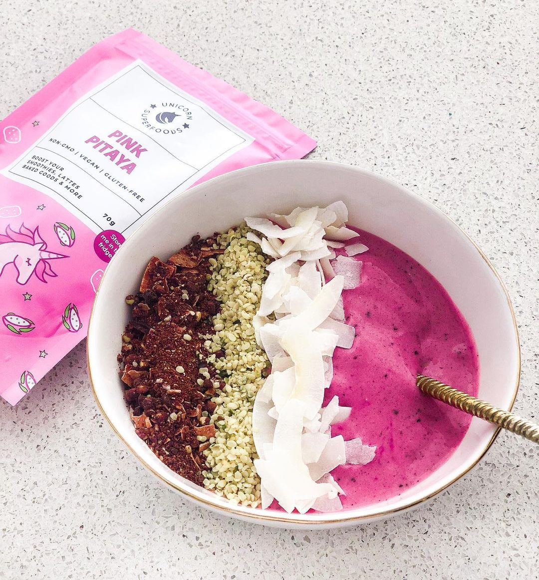 Barbie Pink Pitaya Smoothie Bowl