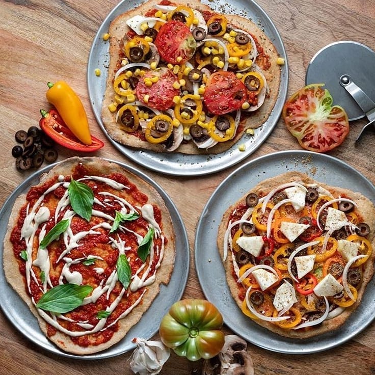 Vegan Vegetable Pizza with Cashew Cream