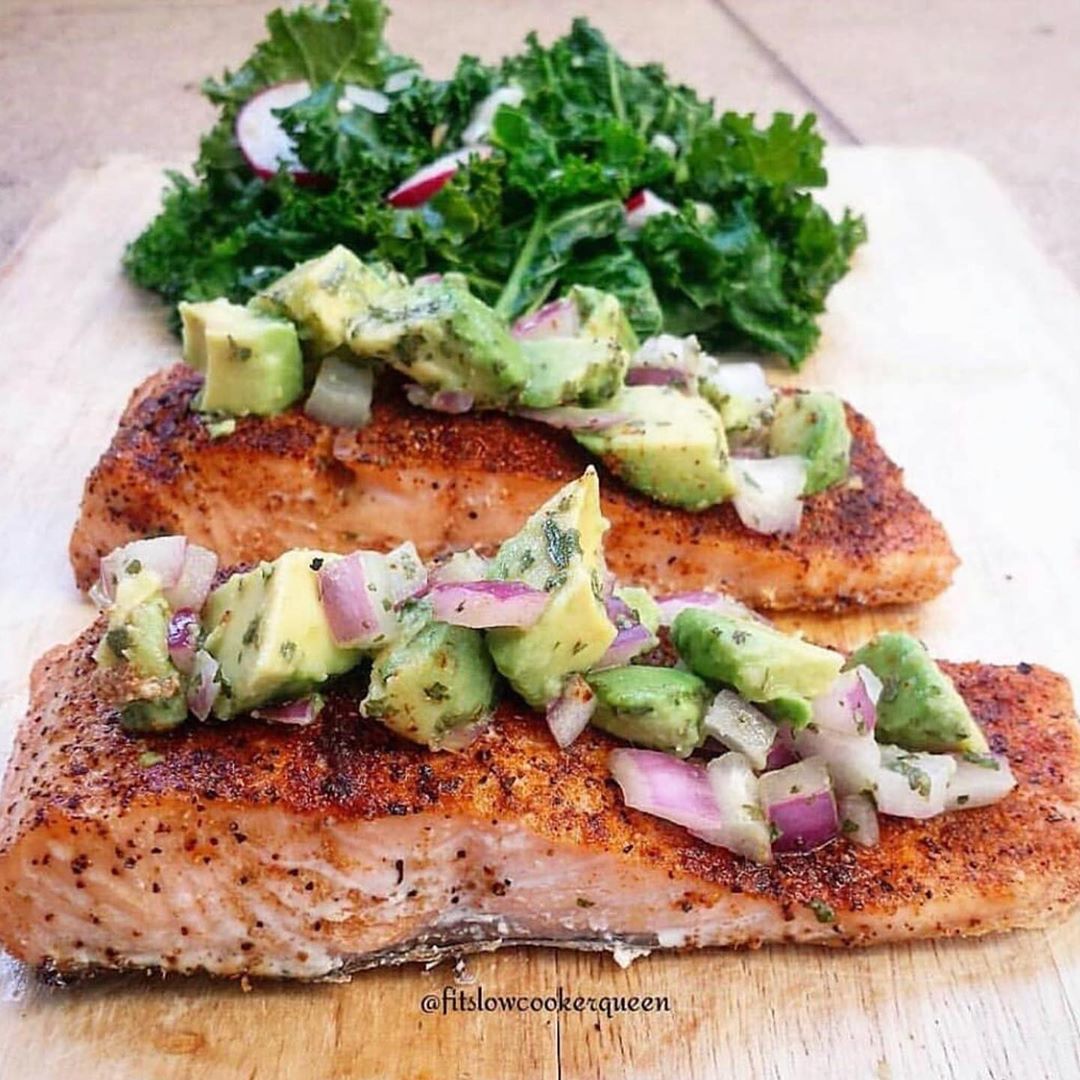 Salmon W/avocado Salsa