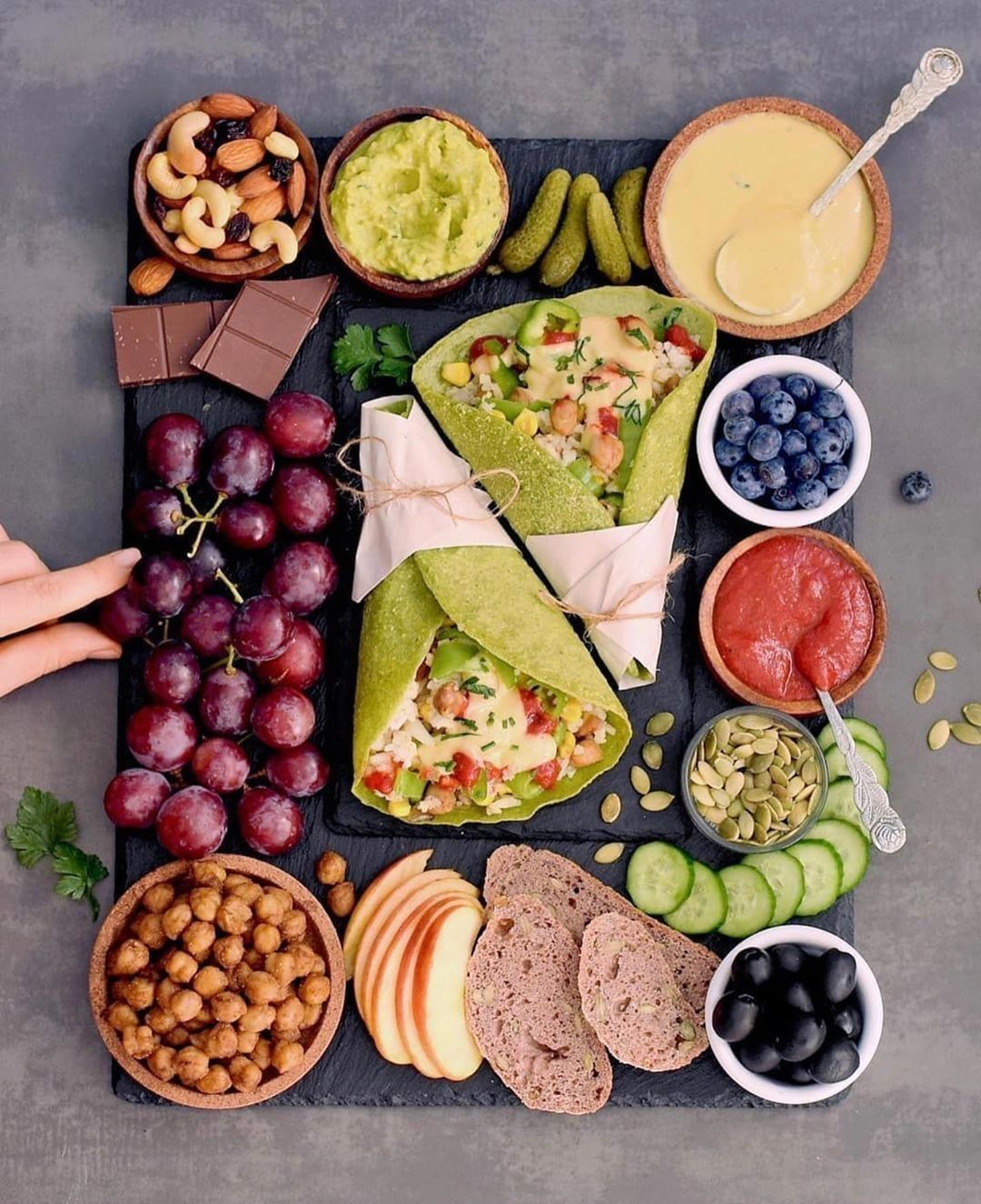Homemade Vegan Spinach Tortillas