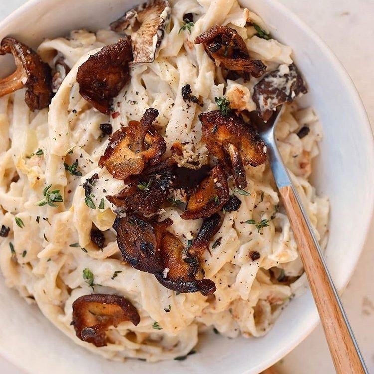 Vegan Cauliflower Fettuccine Alfredo
