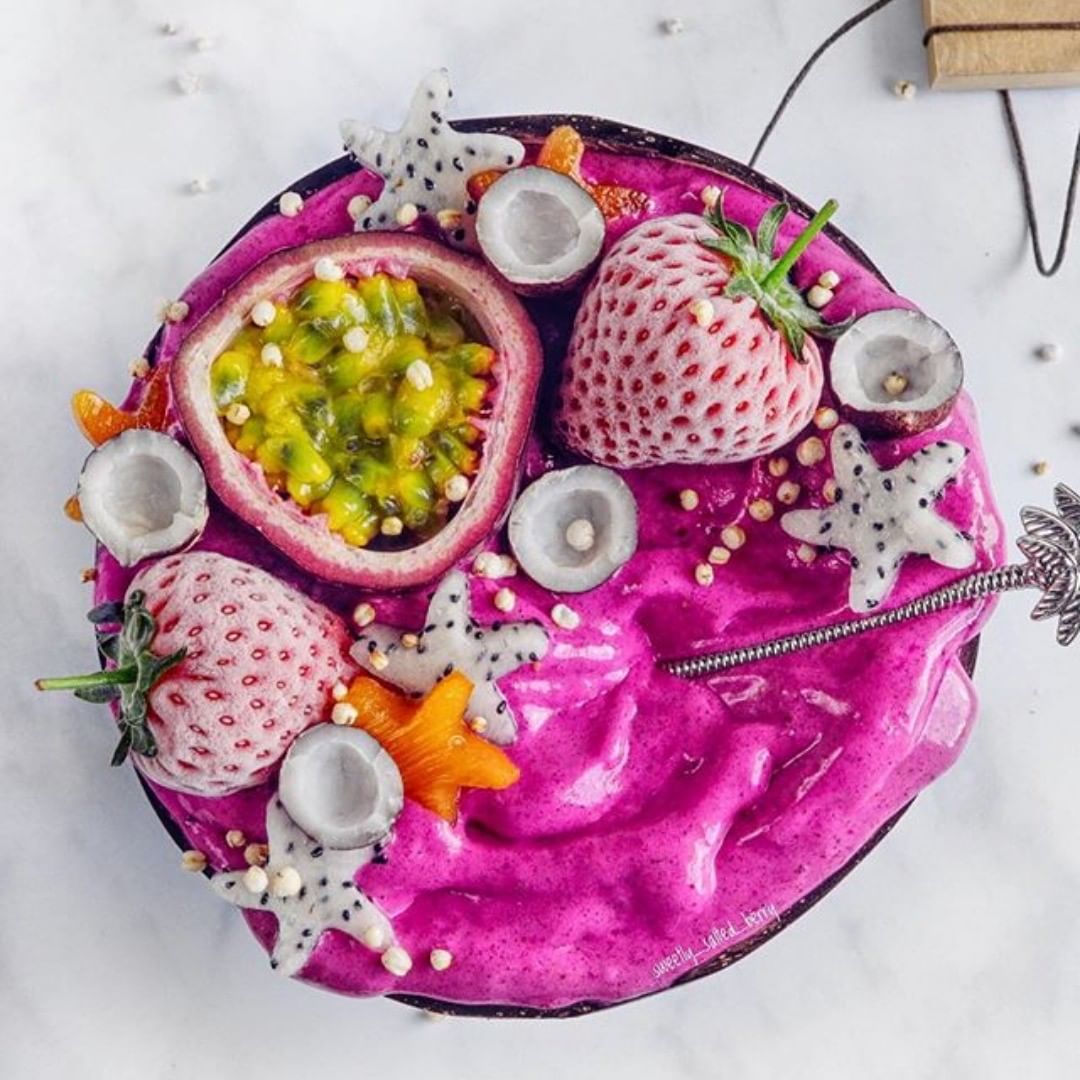 Frozen Banana Pitaya Smoothie Blend