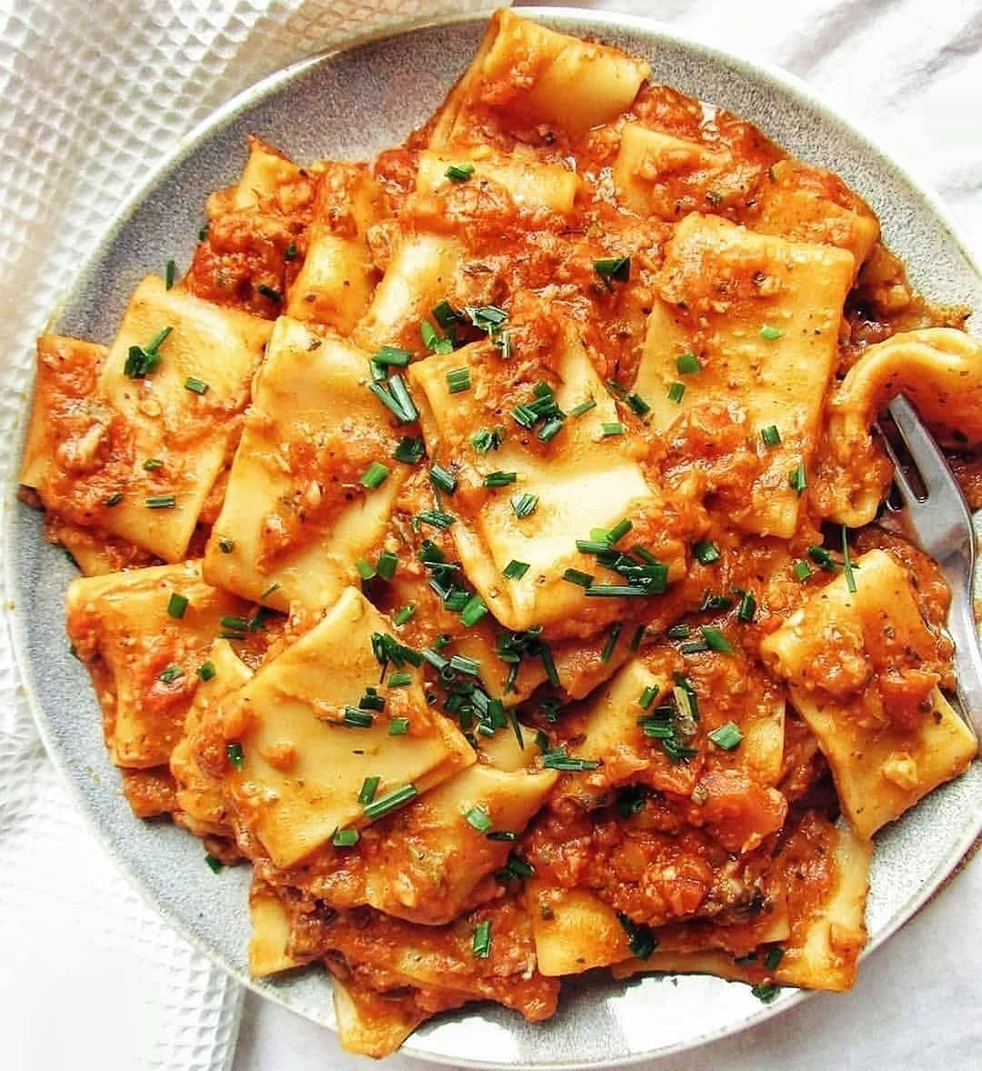 Creamy Mushroom and Zucchini Tomato Pasta