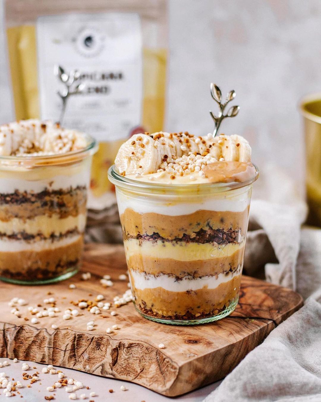 Tropical Parfaits with Chocolate Buckwheat Granola