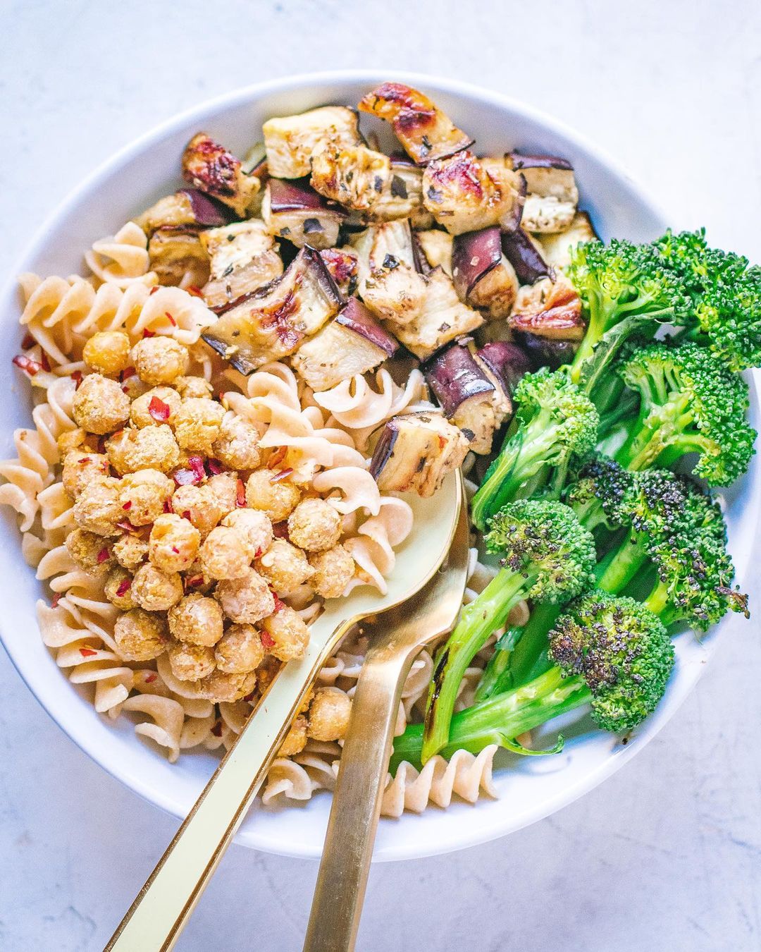 Sheet Pan Pasta with Cheezy Chickpeas