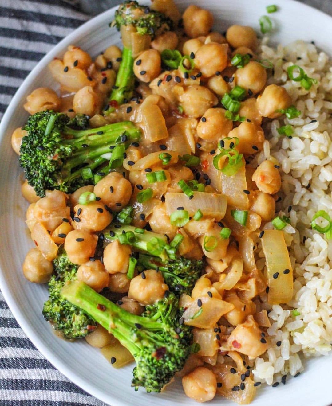 Peanut Miso Chickpeas