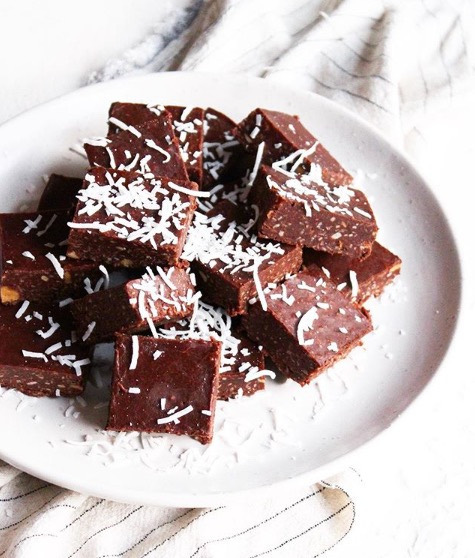 Chocolate Coconut Freezer Fudge