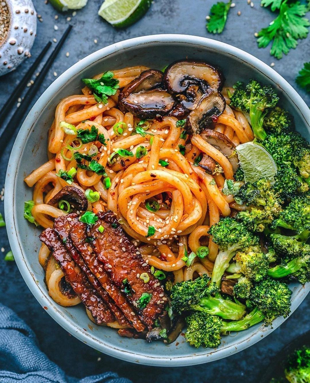 Udon Noodle and Veggie Bowl