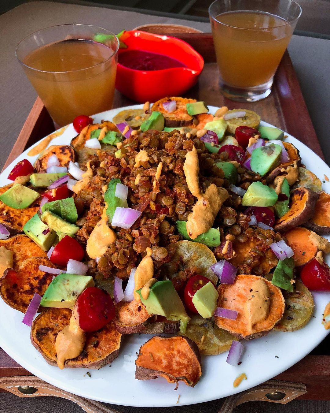 Easy Vegan Nachos with Lentil Taco Meat