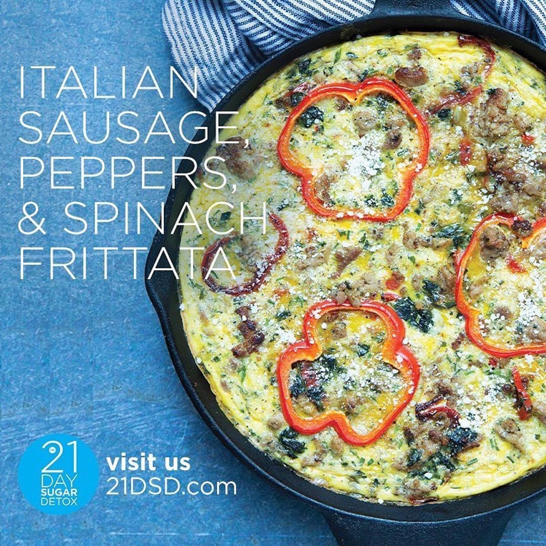 Italian Sausage, Peppers, and Spinach Frittata