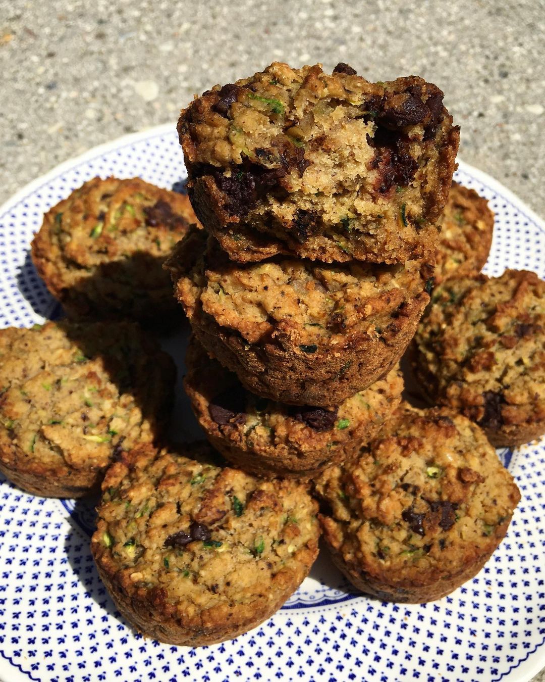 Fluffy Vegan Zucchini Muffins
