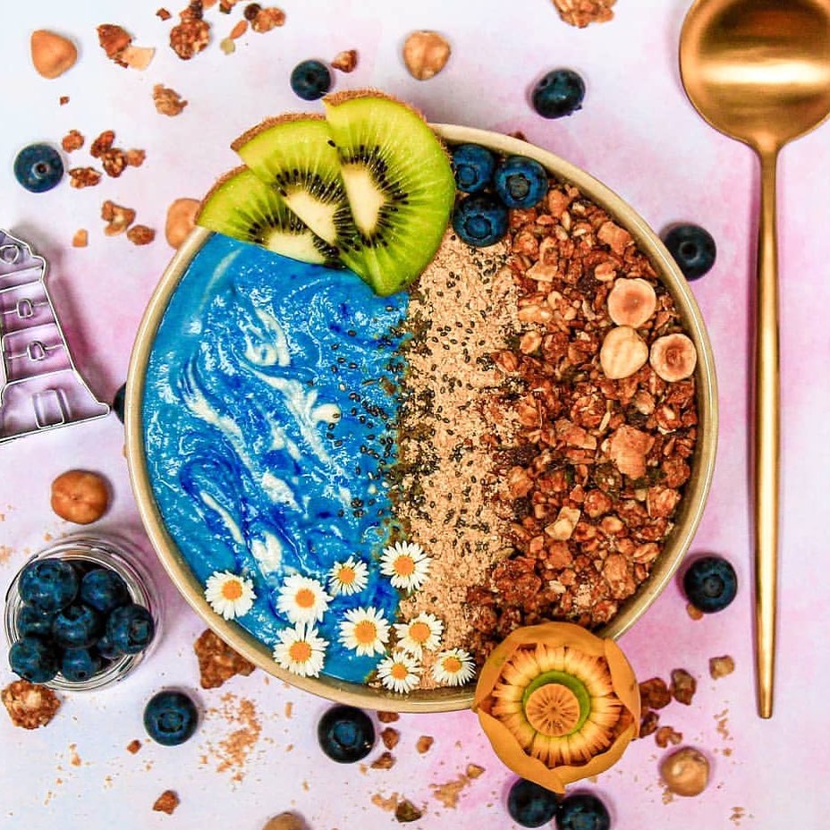 Blue Spirulina Breakfast Bowl