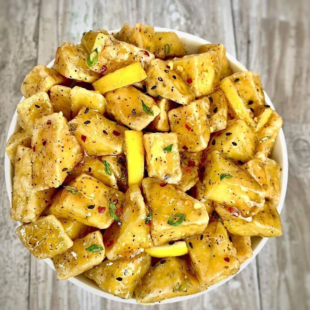​Sticky Lemon Pepper Tofu