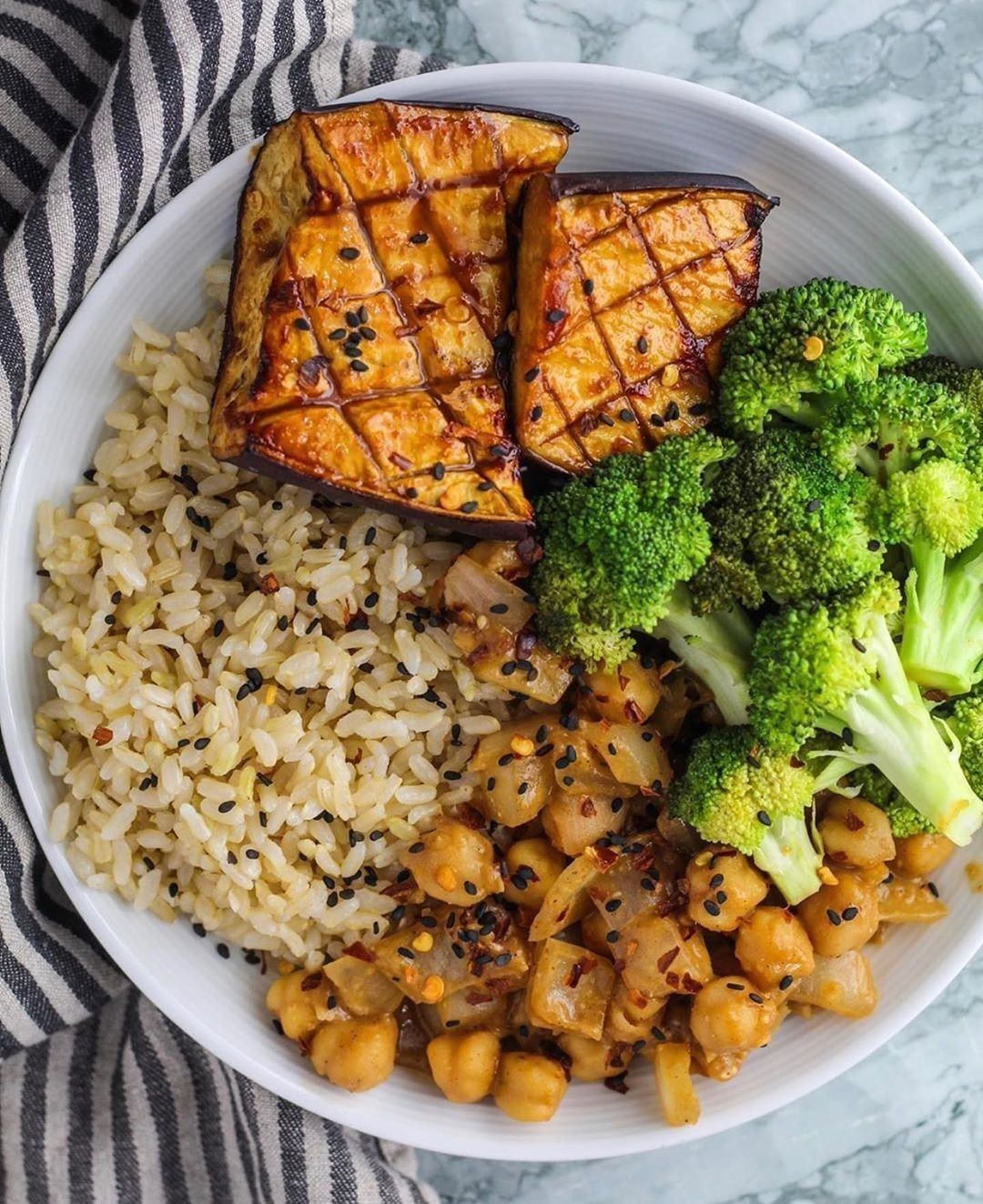 Baked Miso Glazed Eggplant