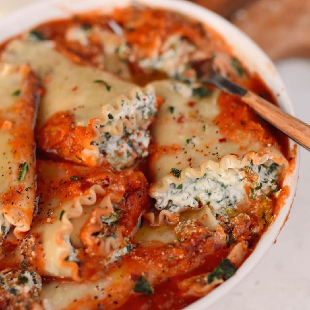Easy Lasagna Vegan Ricotta Roll