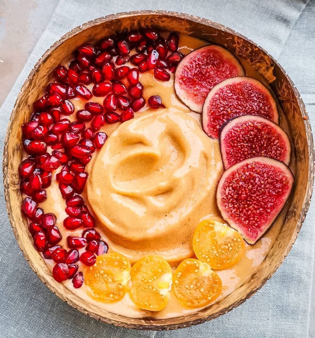 Persimmon Banana Nicecream Bowl