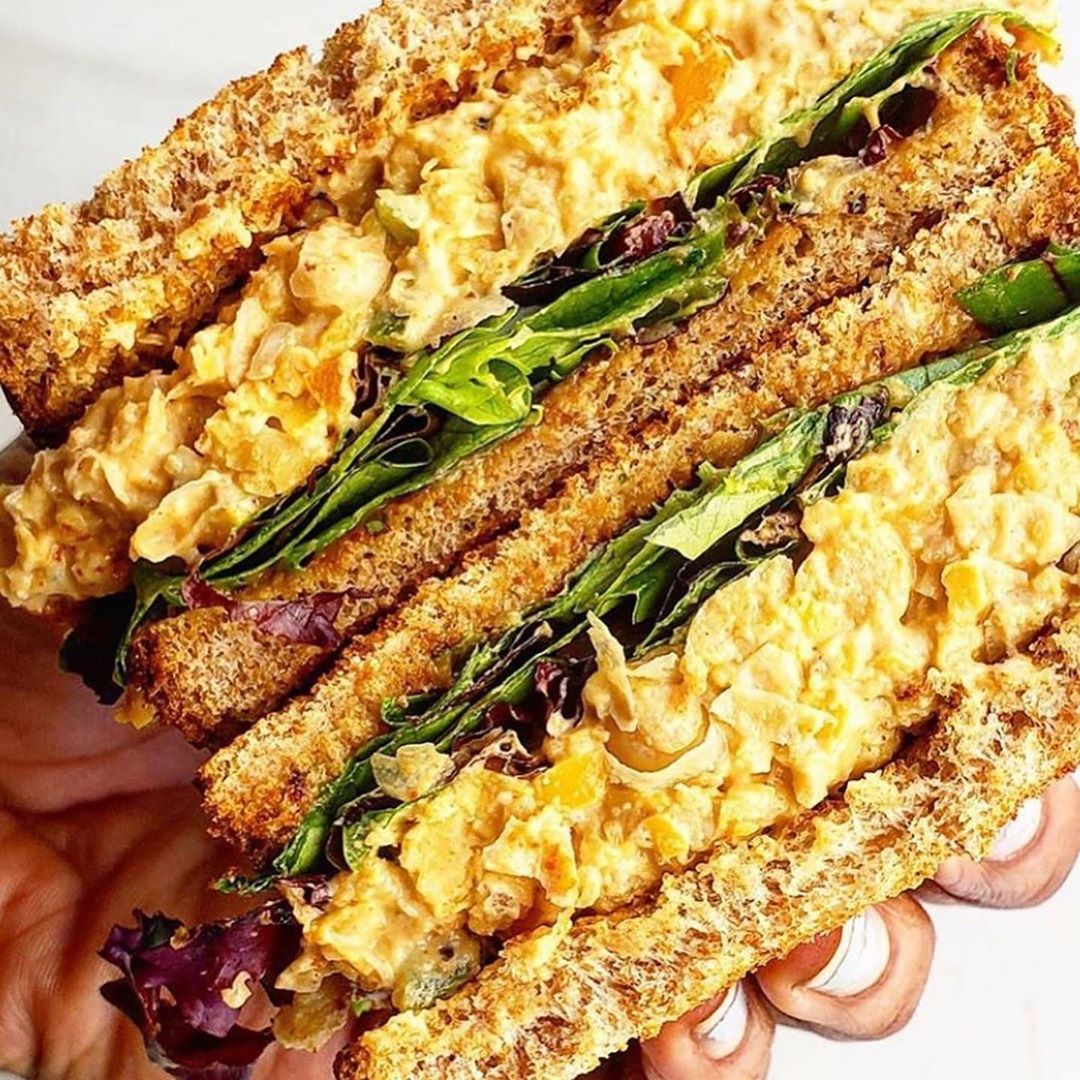 Easy Vegan Chickpea Tuna Sandwich