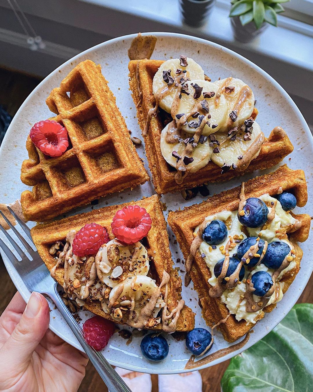 Crispy Fluffy Paleo Pumpkin Waffle