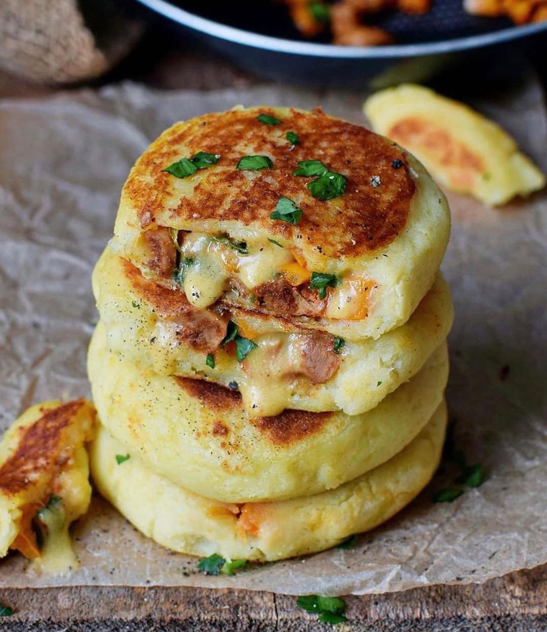Quick and Delicious Stuffed Potato Cakes