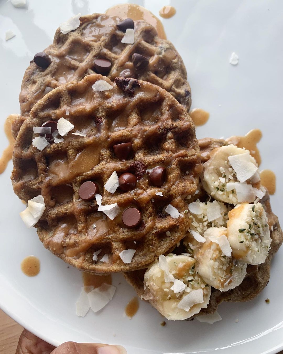 Easy Homemade Vegan Gluten Free Chocolate Chip Waffles