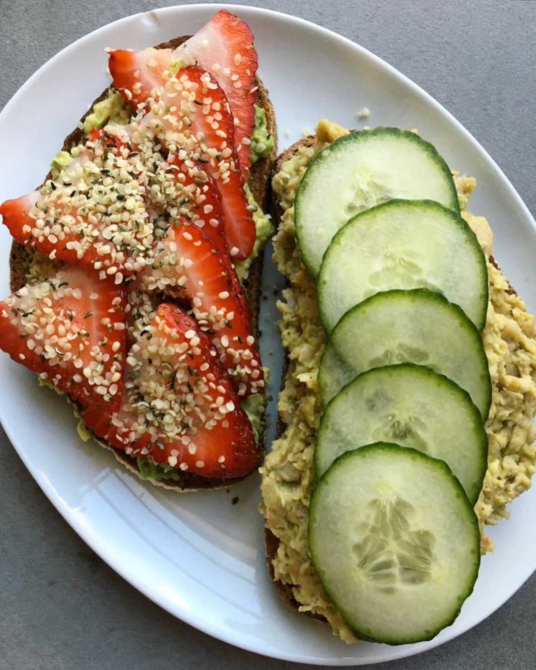 Yin and Yang Avocado Toast
