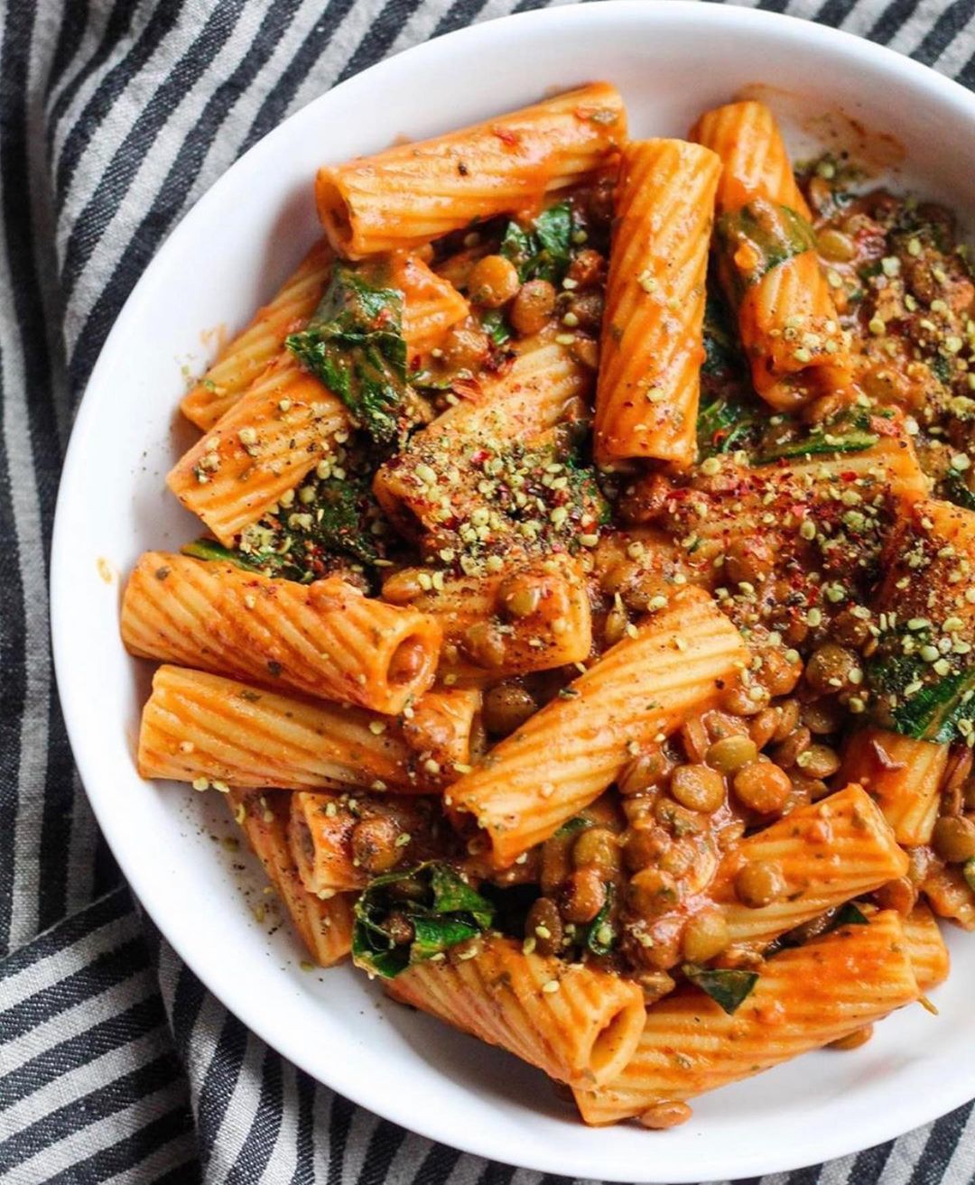 Easy Smoky Lentil Pasta Dish