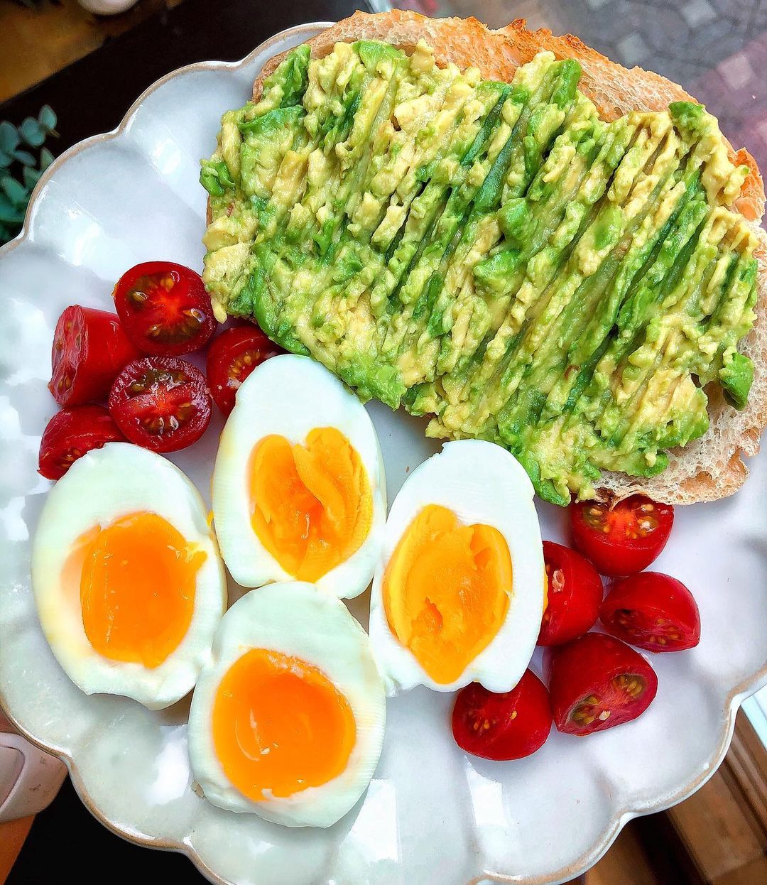Savory Egg and Avocado Toast Breakfast
