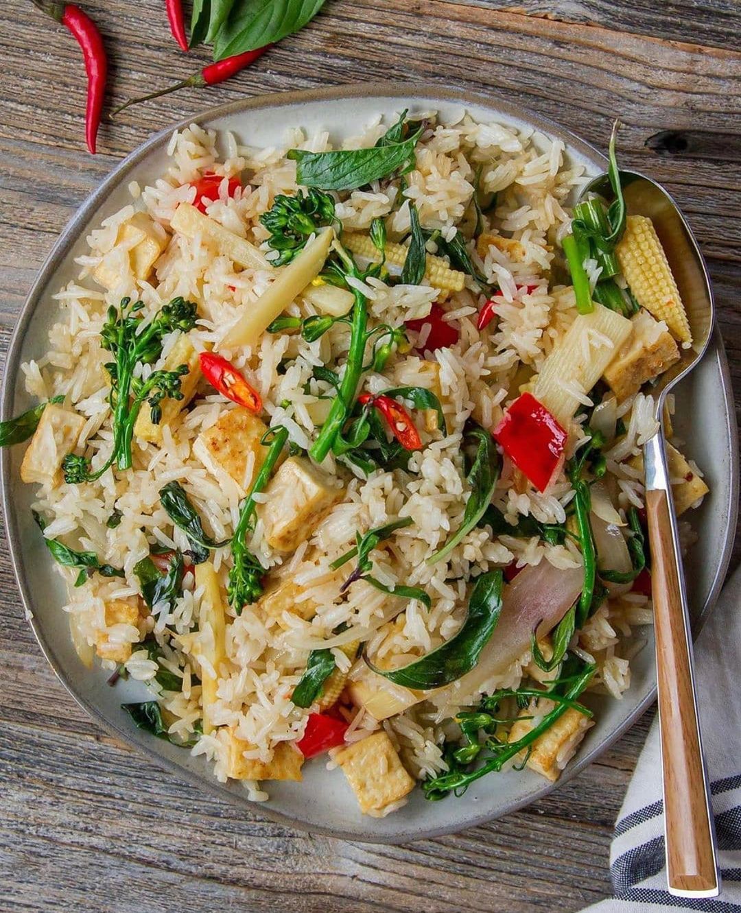 Spicy Thai Basil Fried Rice