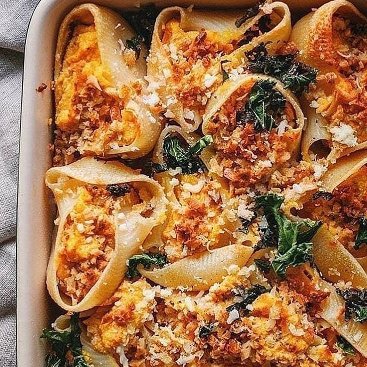 Pasta Shells Stuffed with Butternut 'Ricotta'
