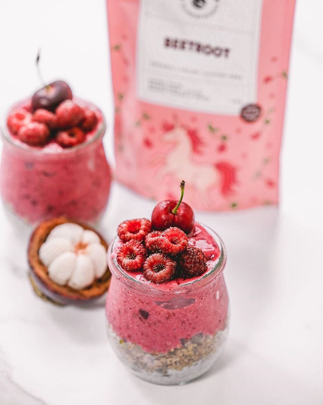 Raspberry Beetroot Parfait Dessert