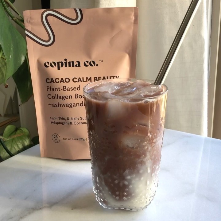 Superfood Iced Cocoa with Oat Milk
