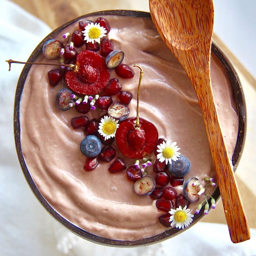 Chocolate Cherry Protein Smoothie