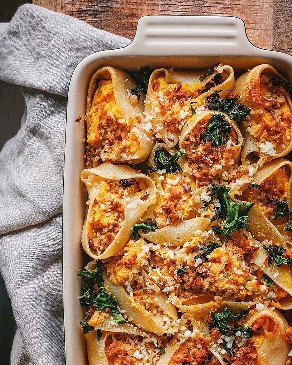 Butternut Squash Stuffed Shells Recipe