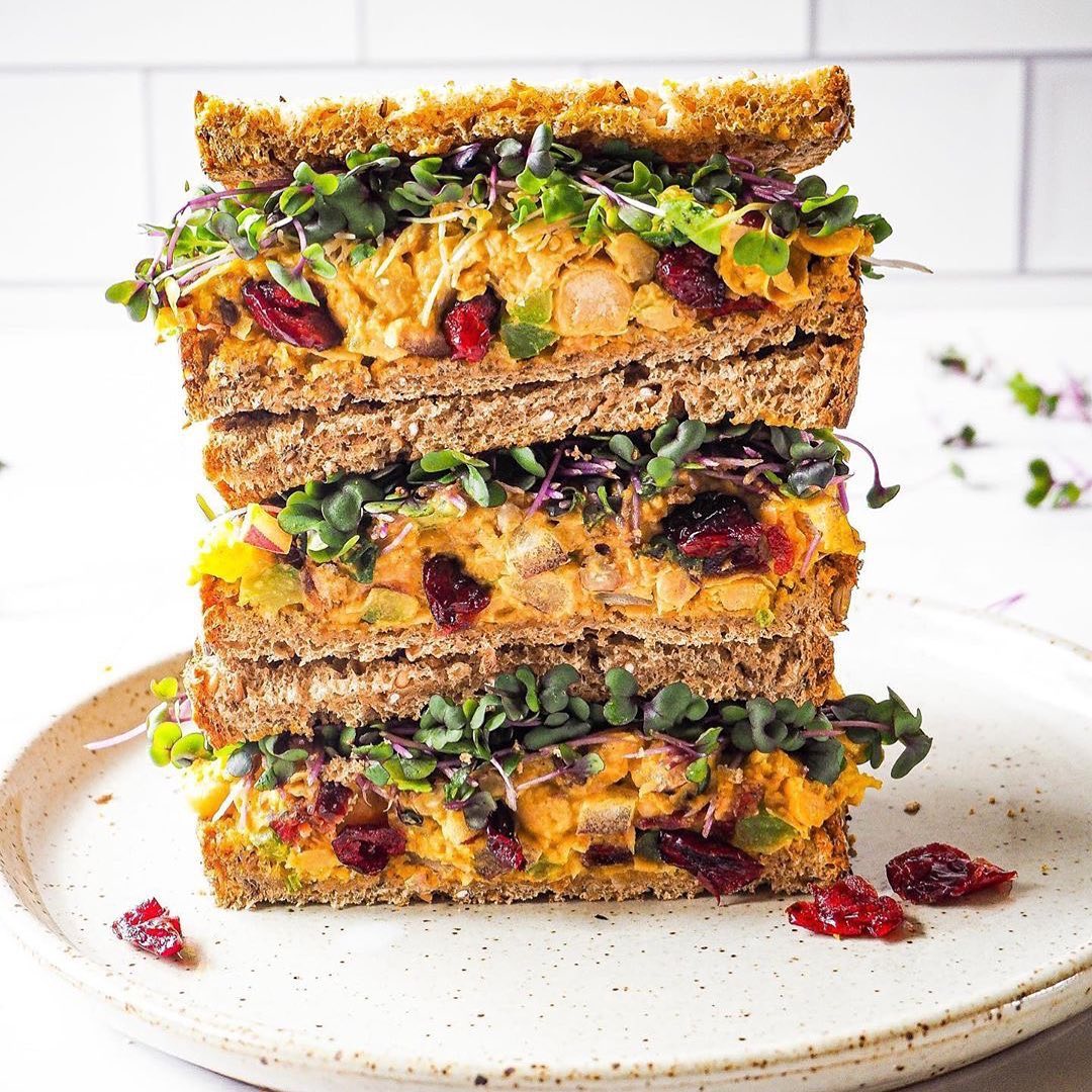 Curried Chickpea Sandwich