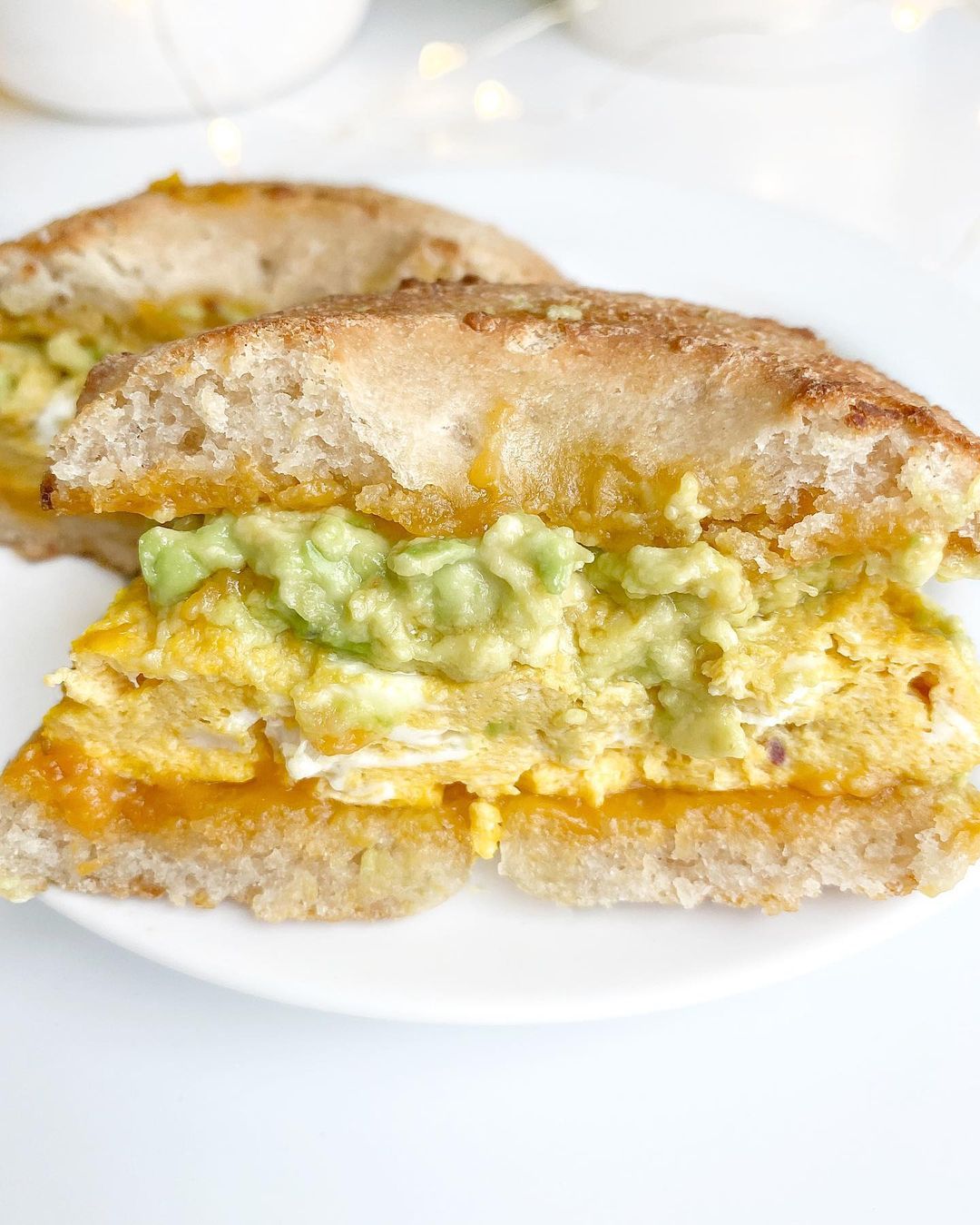 Savory Breakfast Sandwich with Eggs and Avocado