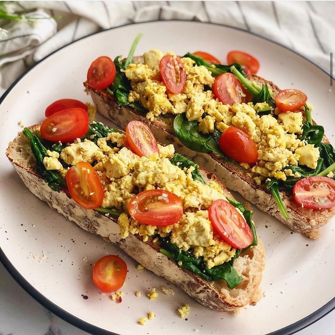 Scrambled Tofu with Sourdough Toast