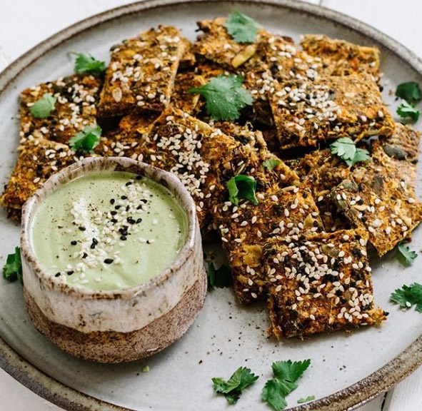 Homemade Crackers from Juice Pulp