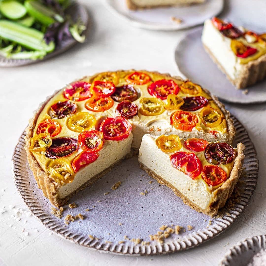 Simple Roasted Tomato Quiche