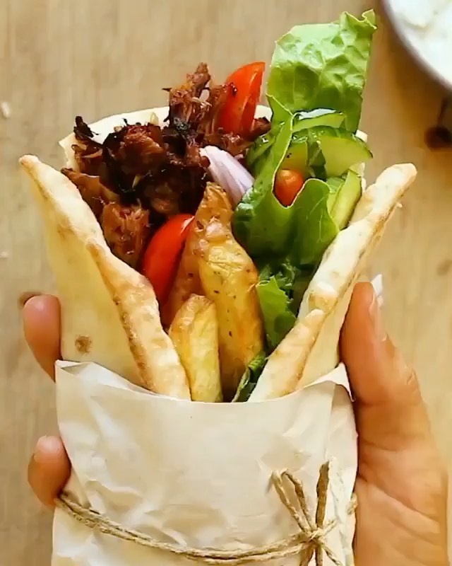 Vegan Jackfruit Pork Gyros