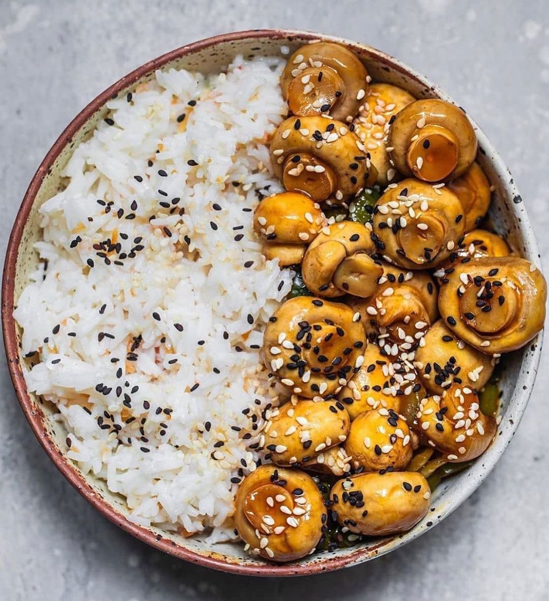 Easy Sweet and Sour Glazed Mushrooms