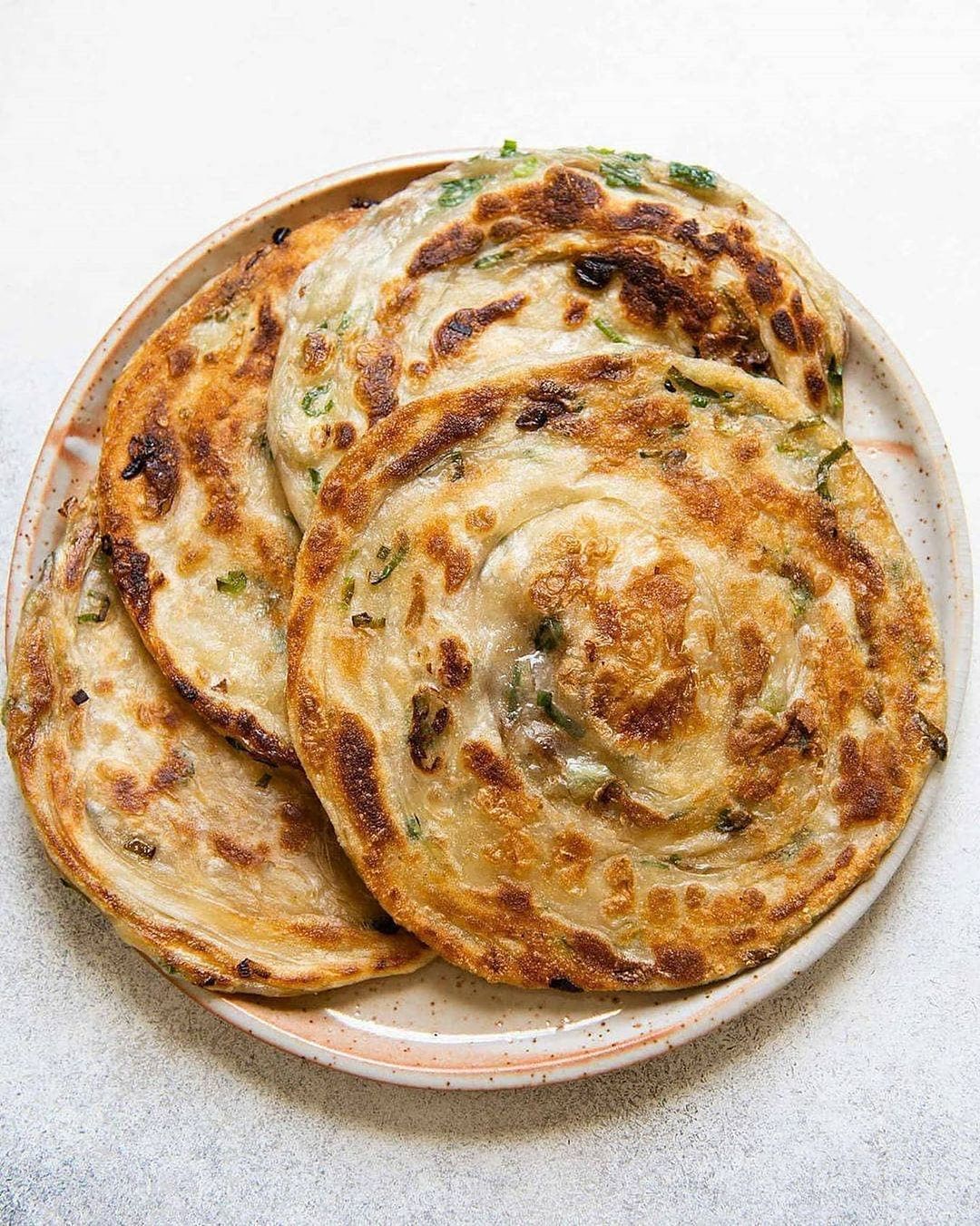 Crispy Scallion Pancakes with Dipping Sauce
